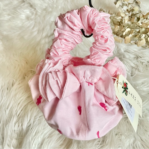 Fanm Mon bag NWT Shou-Shou Sara Handbag Mini Tote Satchel bag in Pink Floral - Picture 6 of 16